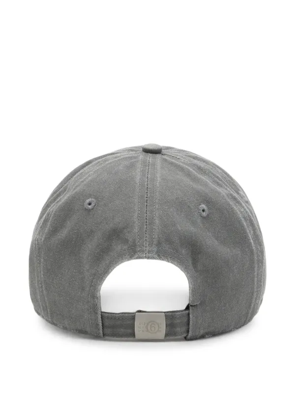 MM6 Maison Margiela logo-embroidered Baseball Cap | Grey | FARFETCH