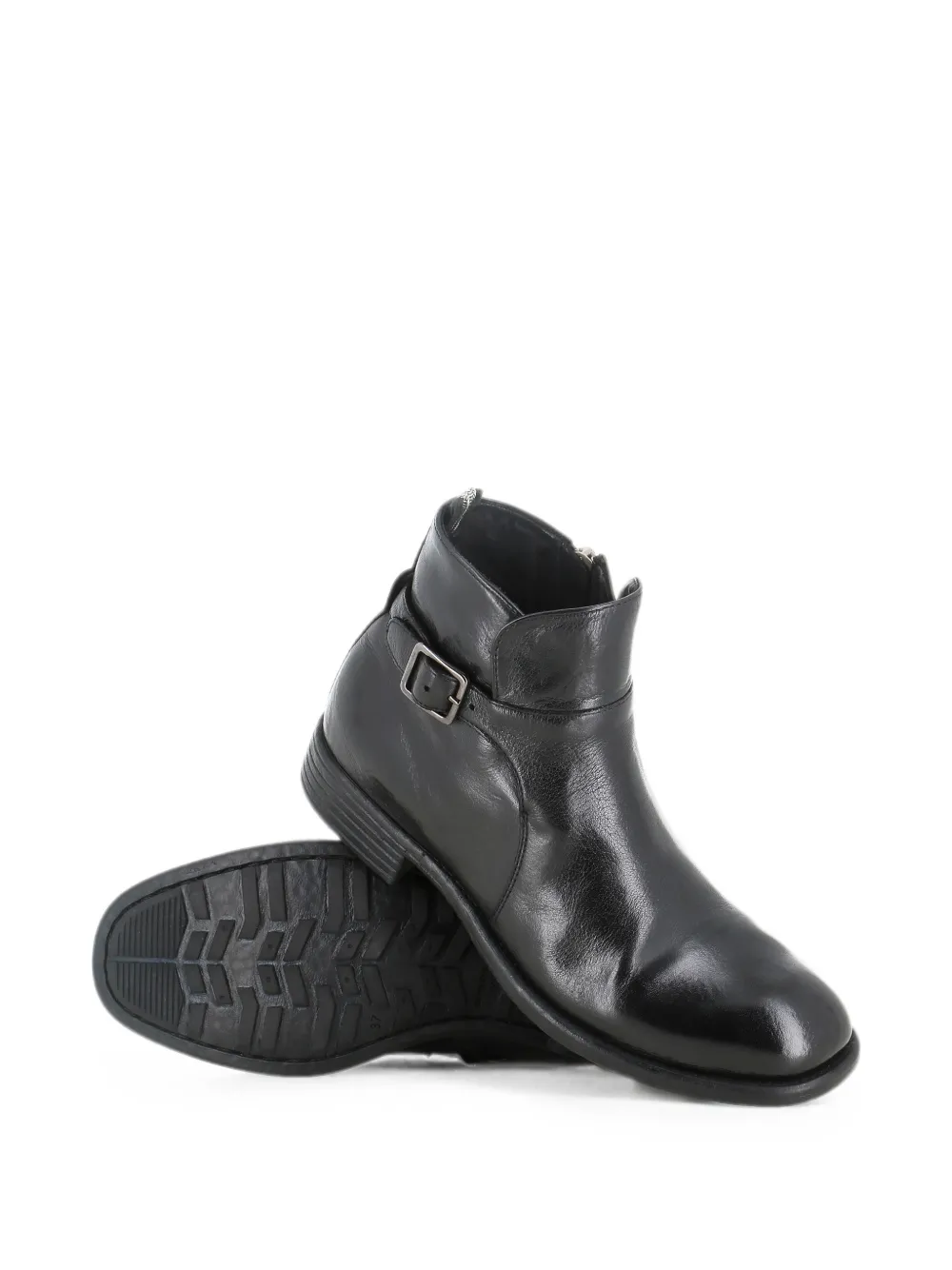 Officine Creative Calitxe 008 buckle-fastening ankle boots Zwart