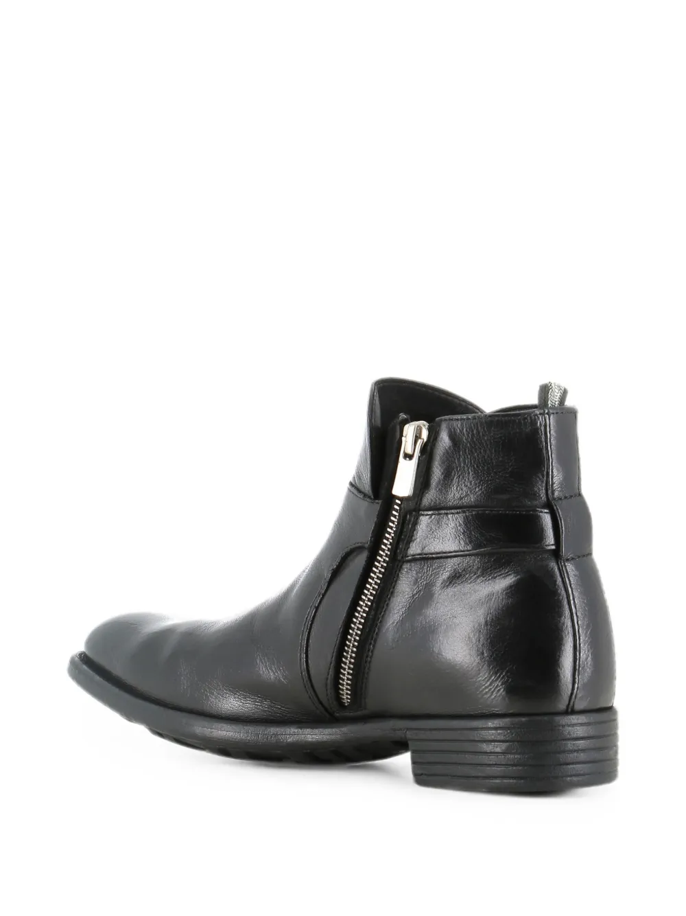 Officine Creative Calitxe 008 Buckle-fastening Ankle Boots in Black, view 3