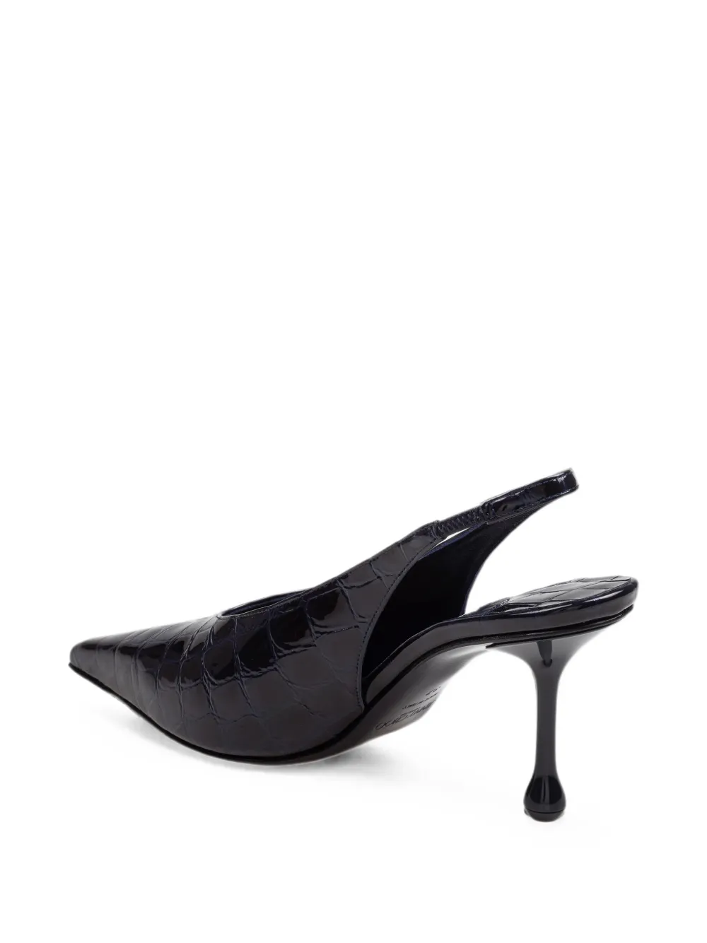 Jimmy Choo Isa croc-effect slingback pumps Blauw