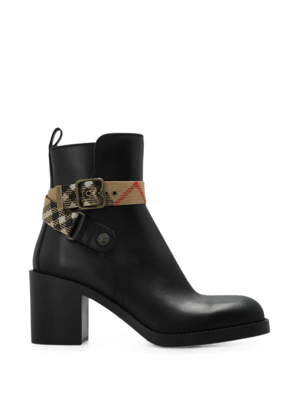 Burberry Huntley buckled ankle boots Zwart