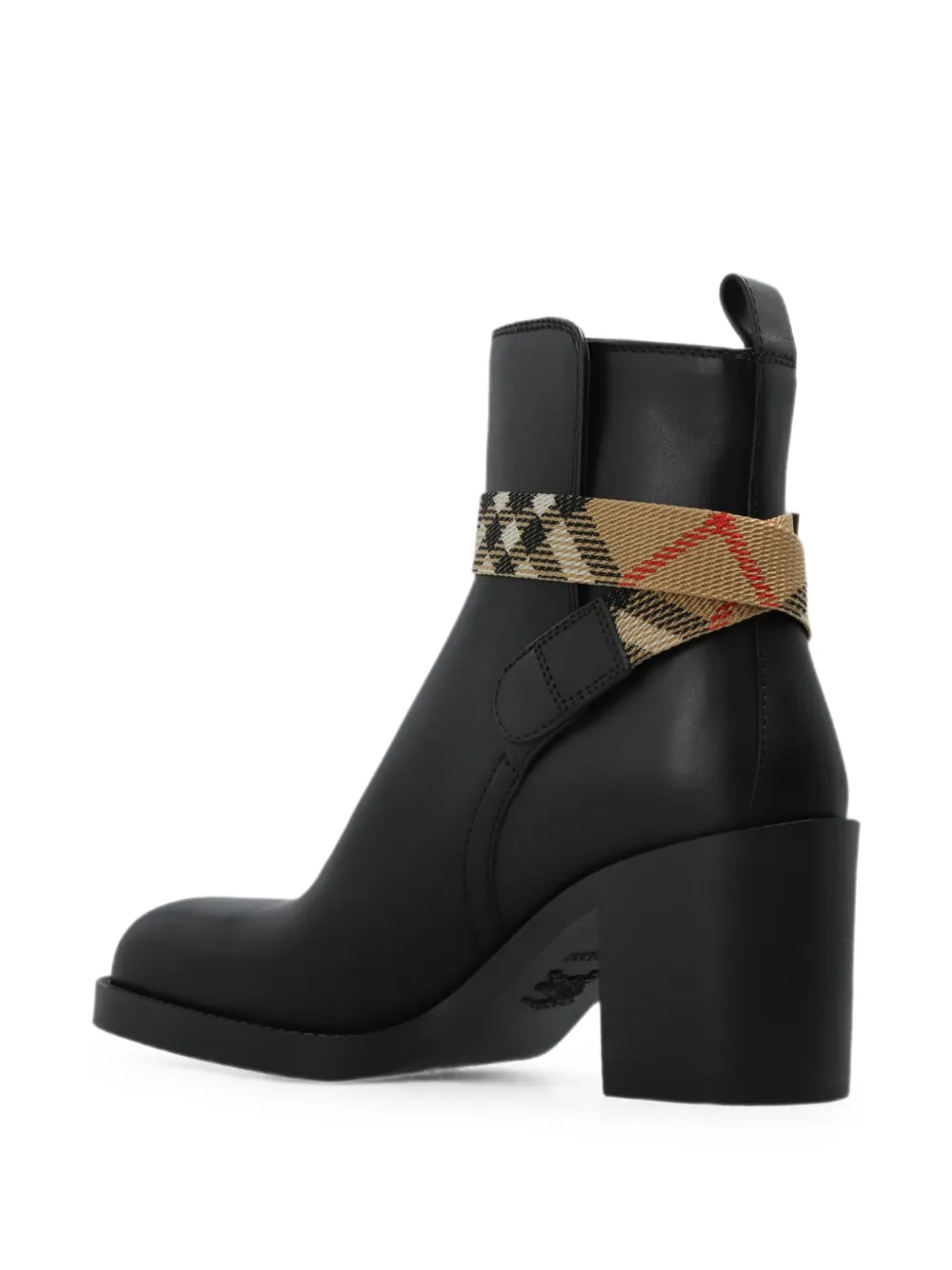 Burberry Huntley buckled ankle boots Zwart