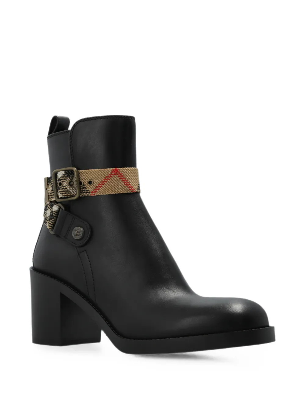 Burberry Huntley buckled ankle boots Zwart