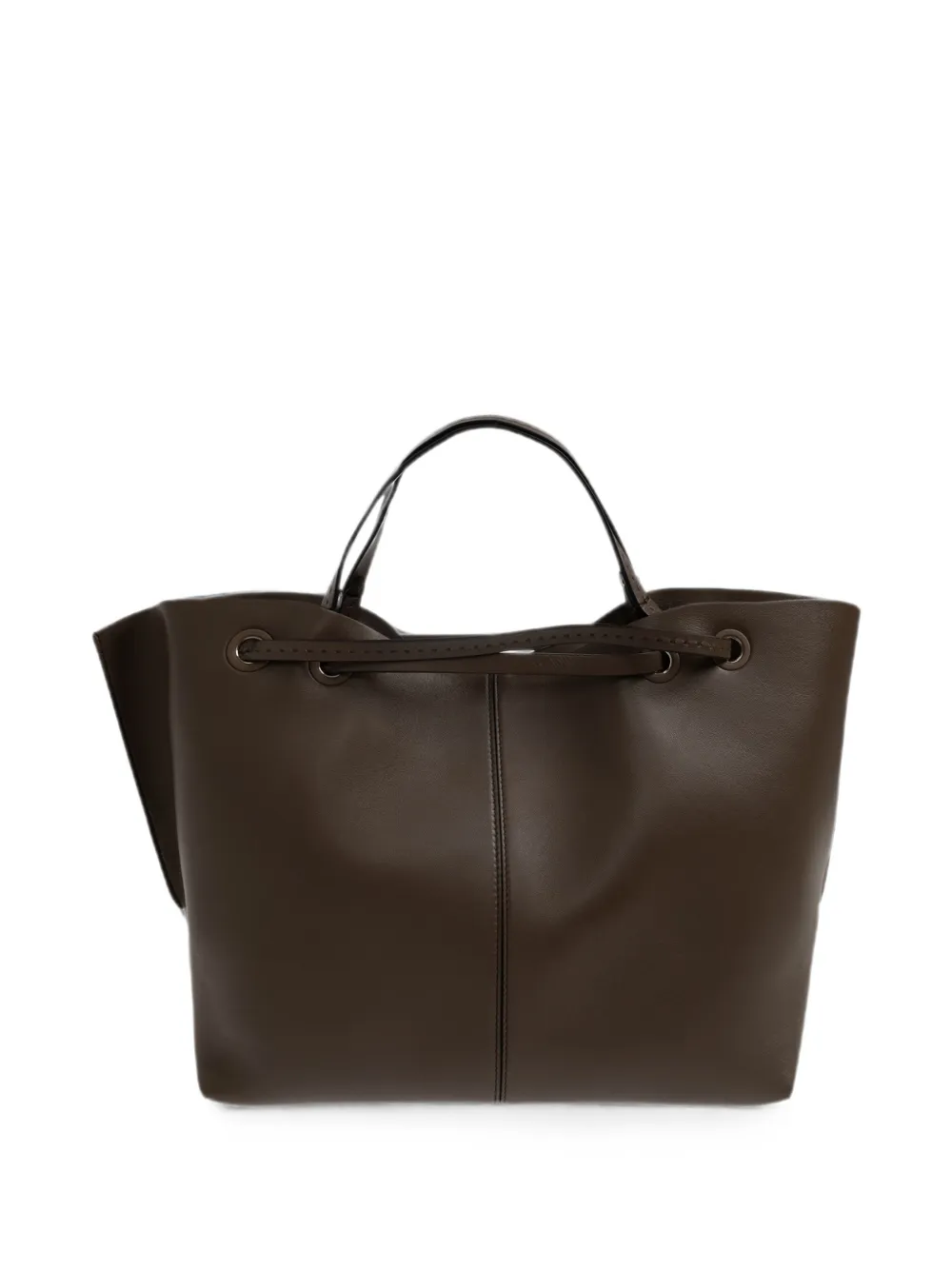 Max Mara Dubbele shopper van nappaleer Bruin