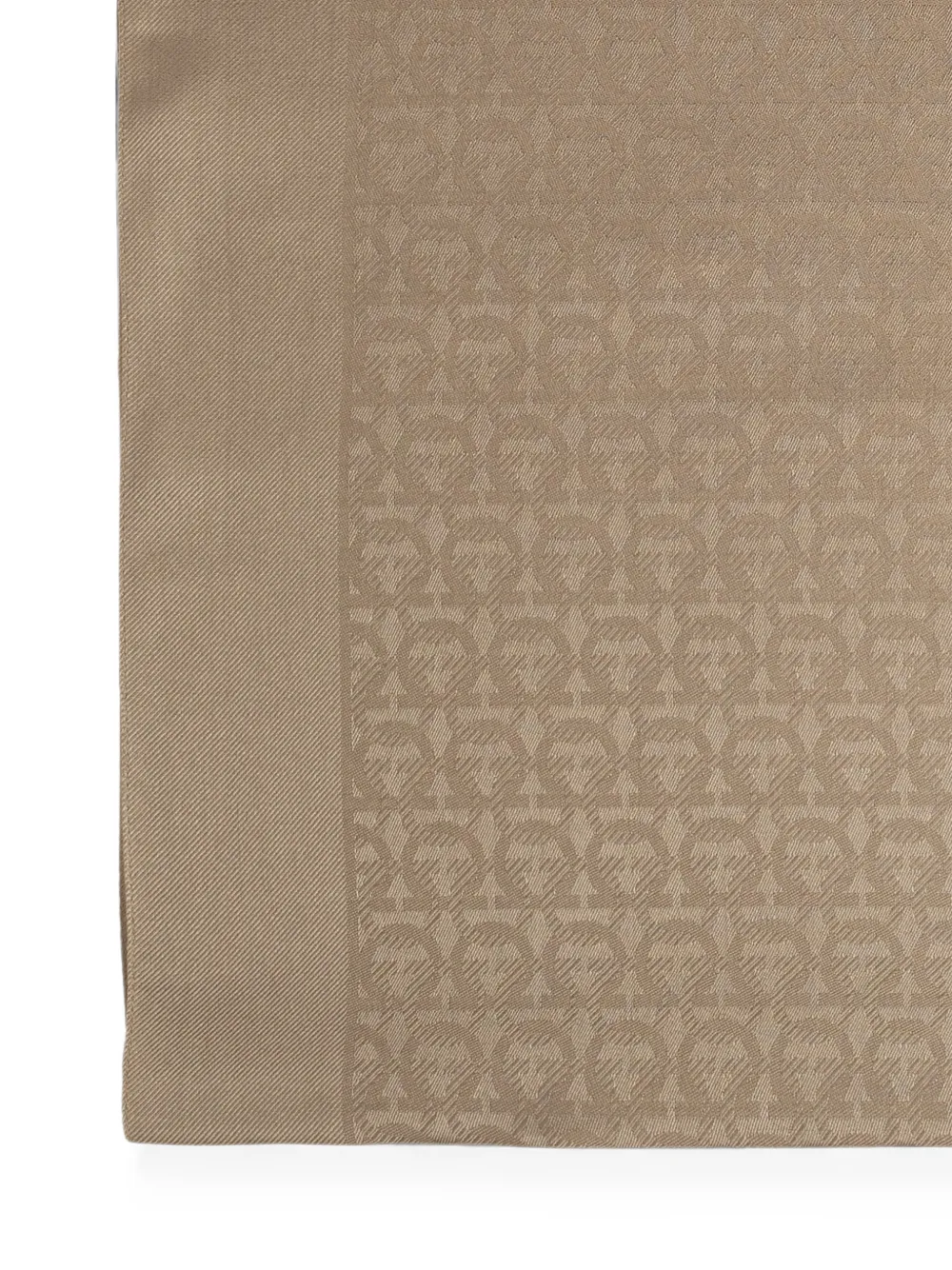 Ferragamo Sjaal met Gancini-monogram Beige