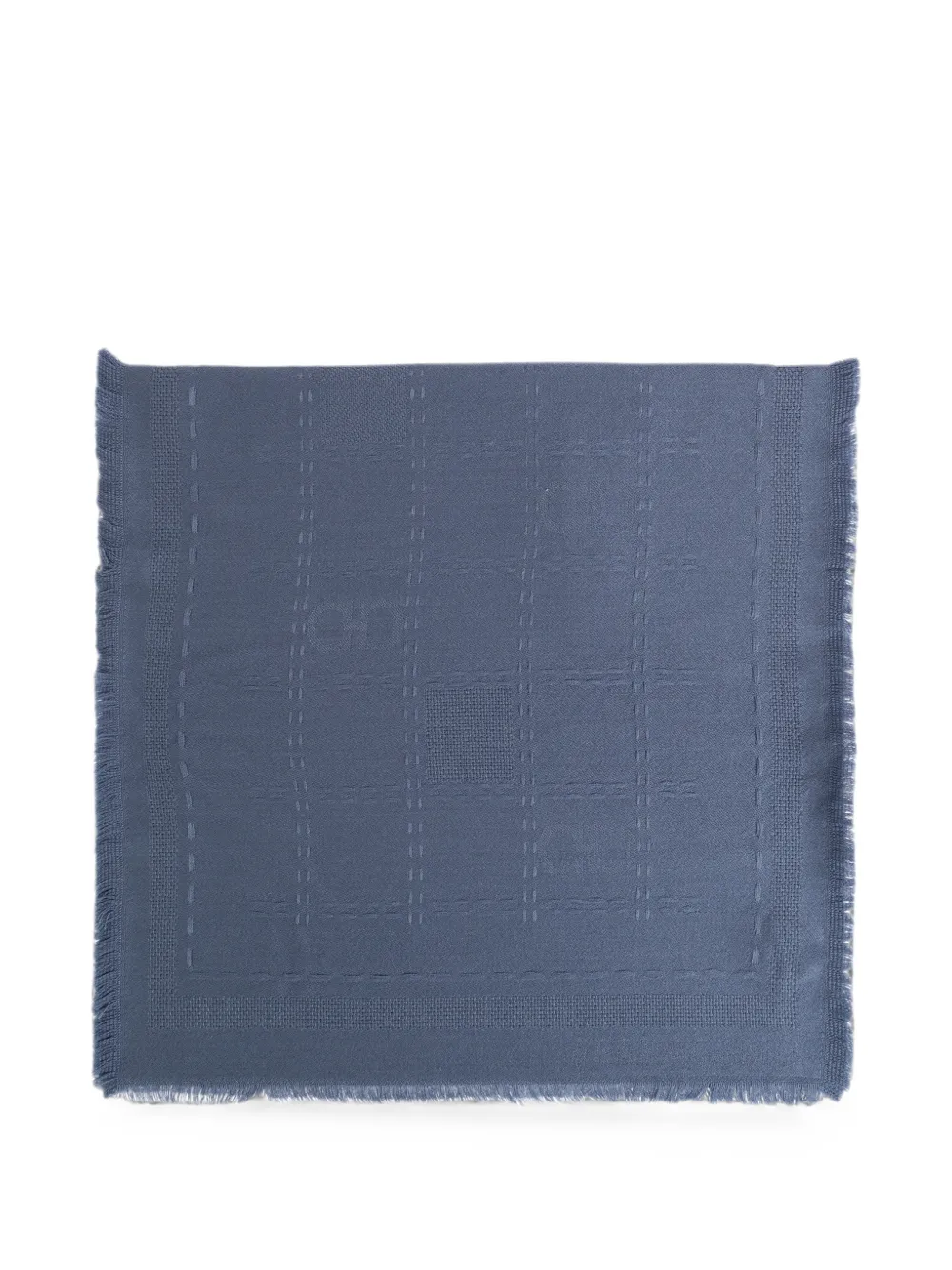 Ferragamo Gancini logo-jacquard scarf - Blu