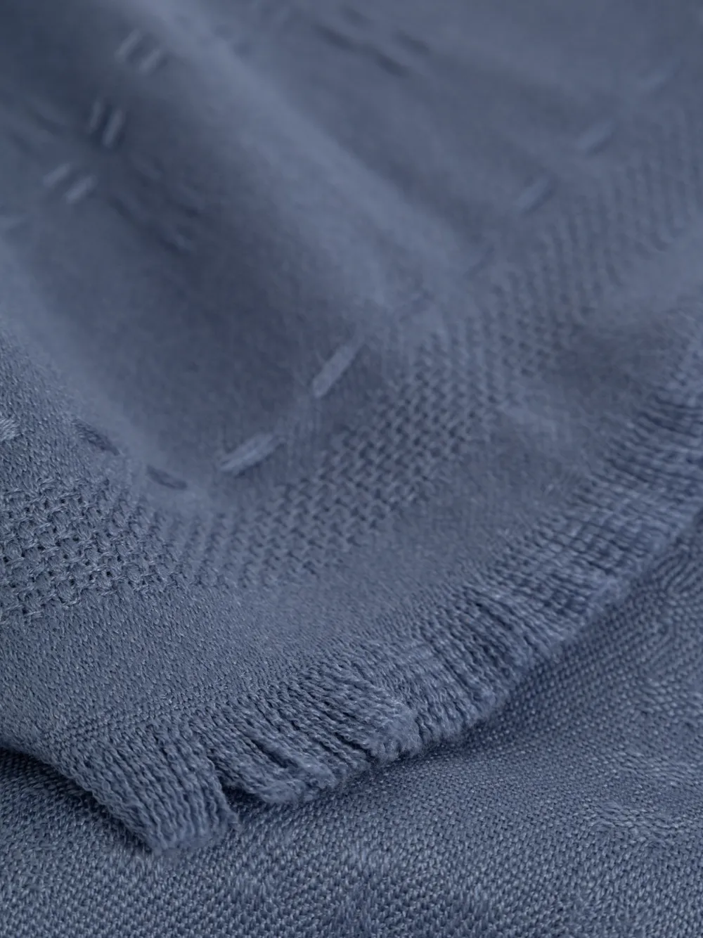 Ferragamo Sjaal met logo jacquard Blauw
