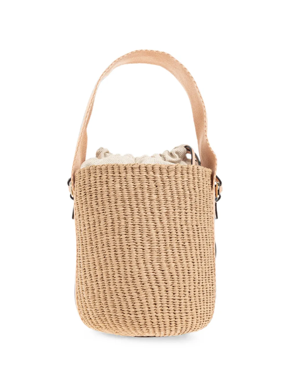 Chloé Horse Medal kleine bucket-tas Beige