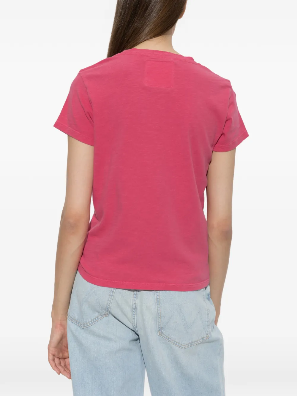 MOTHER Katoenen T-shirt met print Roze