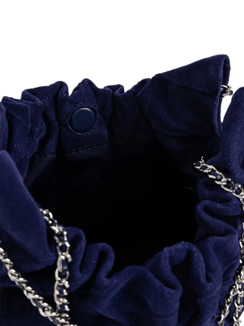 Tory Burch Fleming suède mini-tas Blauw