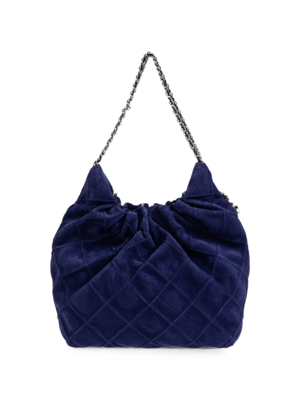 Tory Burch Fleming suède mini-tas Blauw