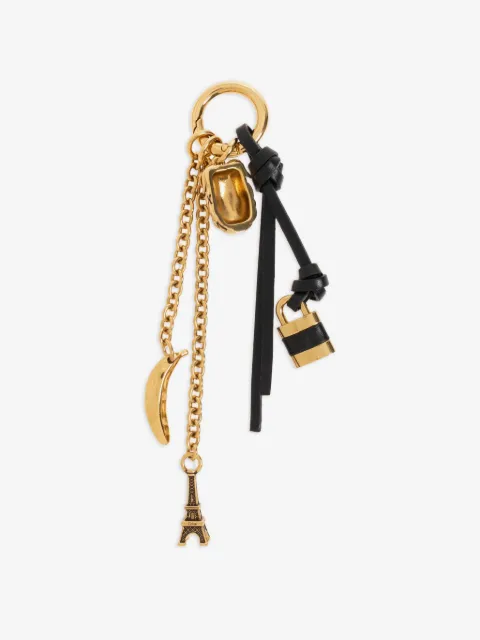 Chloé charm-detail leather keychain