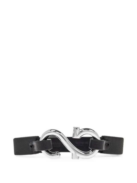 Ferragamo Gancini leather bracelets
