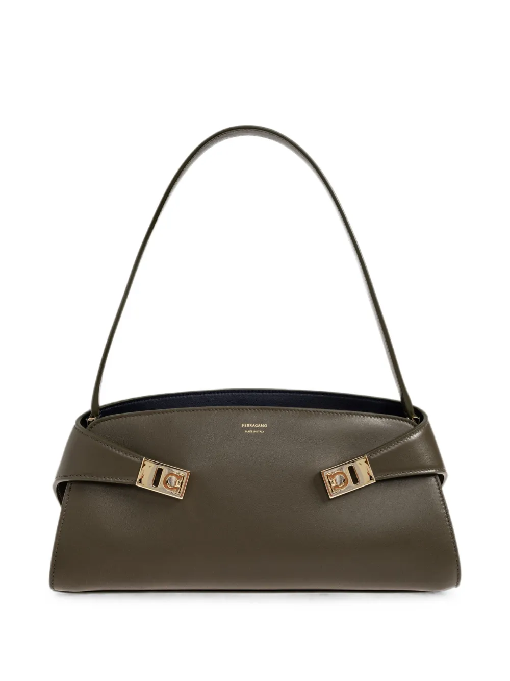 Ferragamo Hug calf leather shoulder bag - Verde