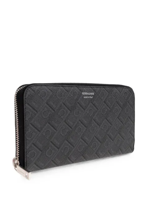 Ferragamo monogram zip-around wallet