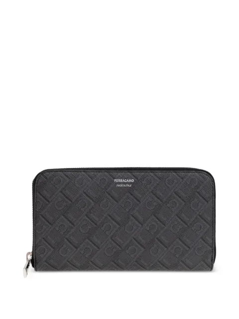 Ferragamo monogram zip-around wallet