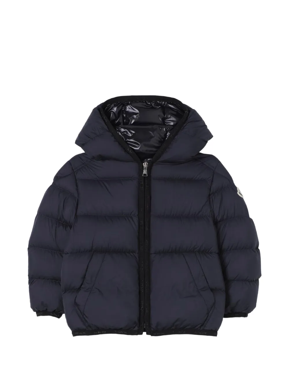 Moncler Enfant Gewatteerd jack met capuchon Blauw