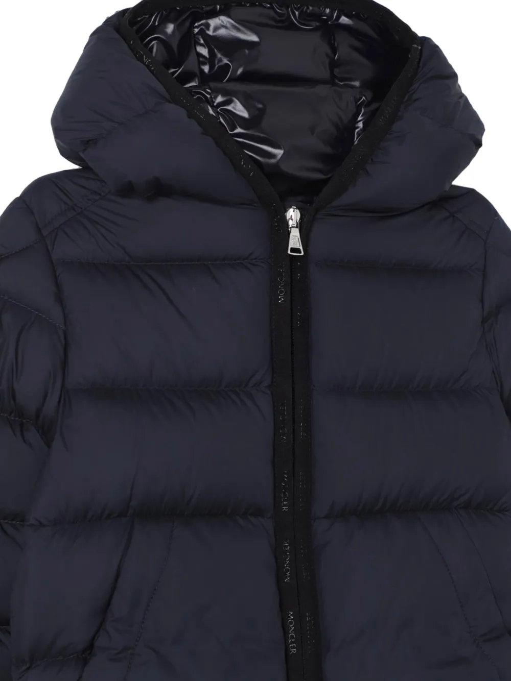 Moncler Enfant Gewatteerd jack met capuchon Blauw