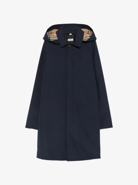 Burberry Kids Martin hooded Check-lining coat