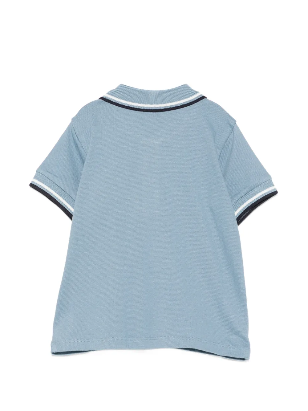 Moncler Enfant Poloshirt met logopatch Blauw