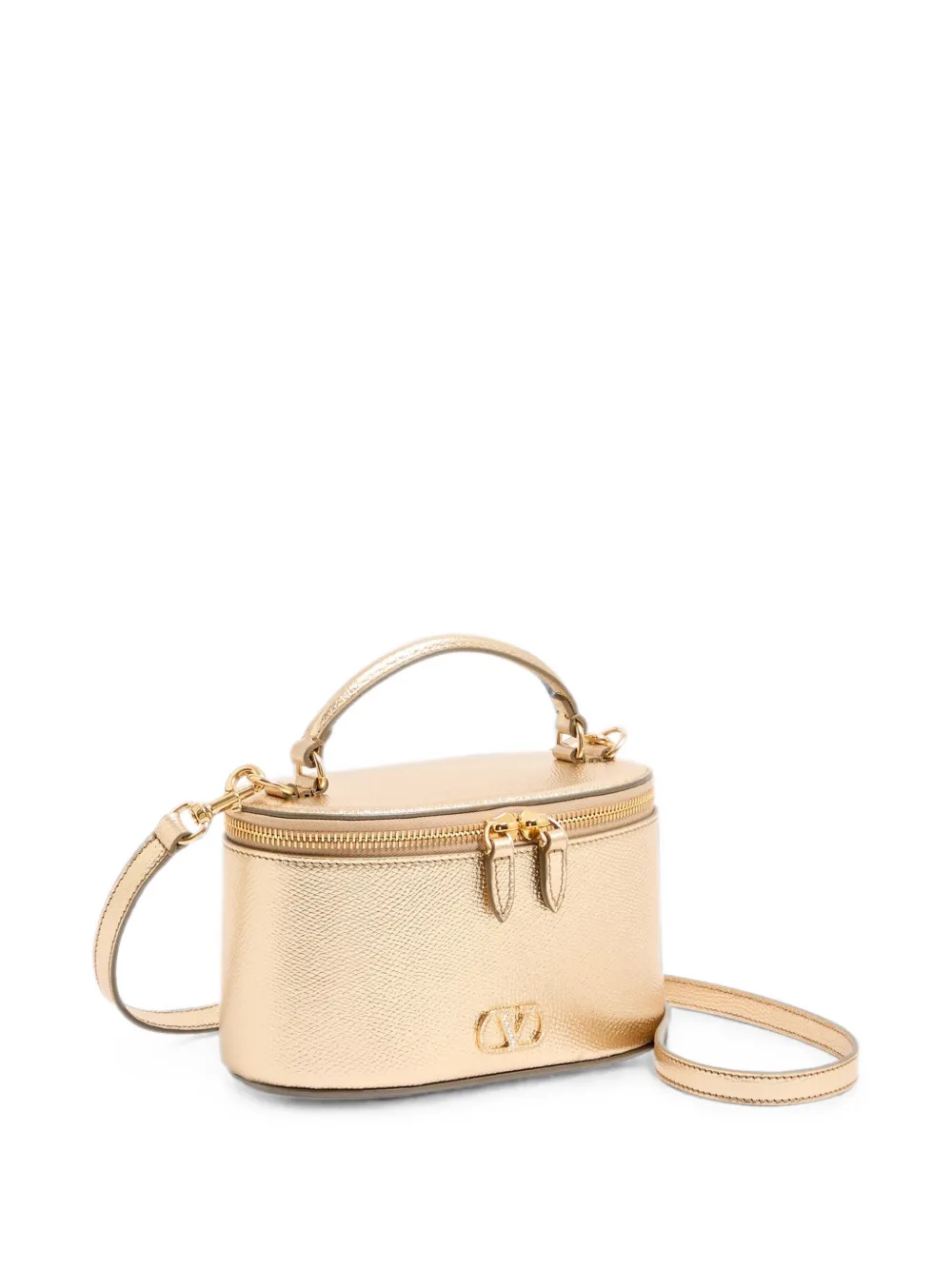 Valentino Garavani Shopper met logoplakkaat Goud