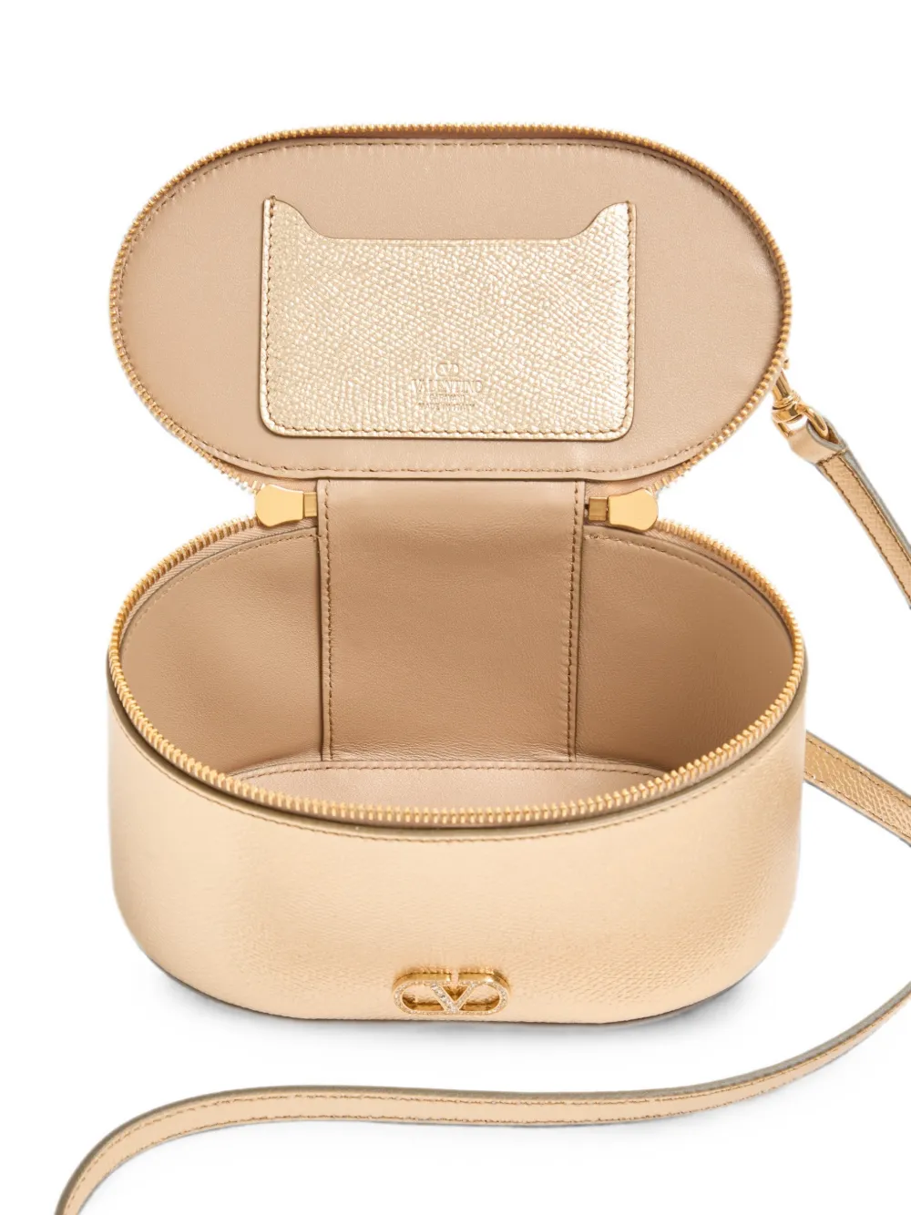 Valentino Garavani Shopper met logoplakkaat Goud