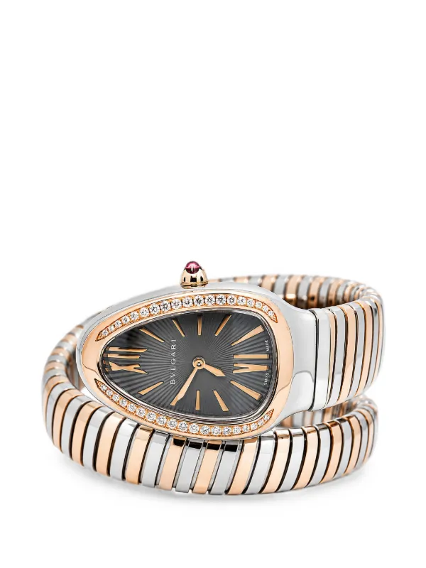 Bvlgari Pre-owned Serpenti Tubogas 35mm Watch in Black