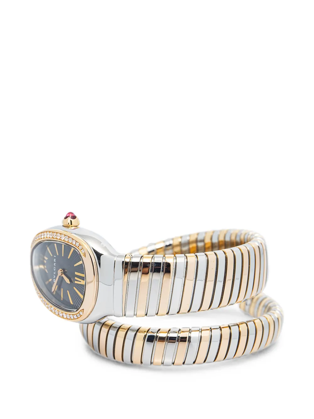 Bvlgari Pre-owned Serpenti Tubogas 35mm Watch in Black, view 3