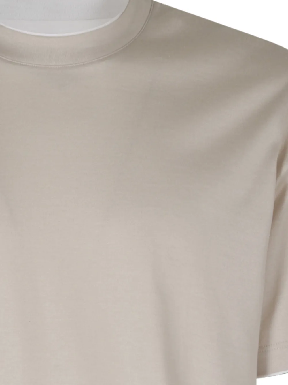 Eleventy layered-effect short-sleeve T-shirt Beige