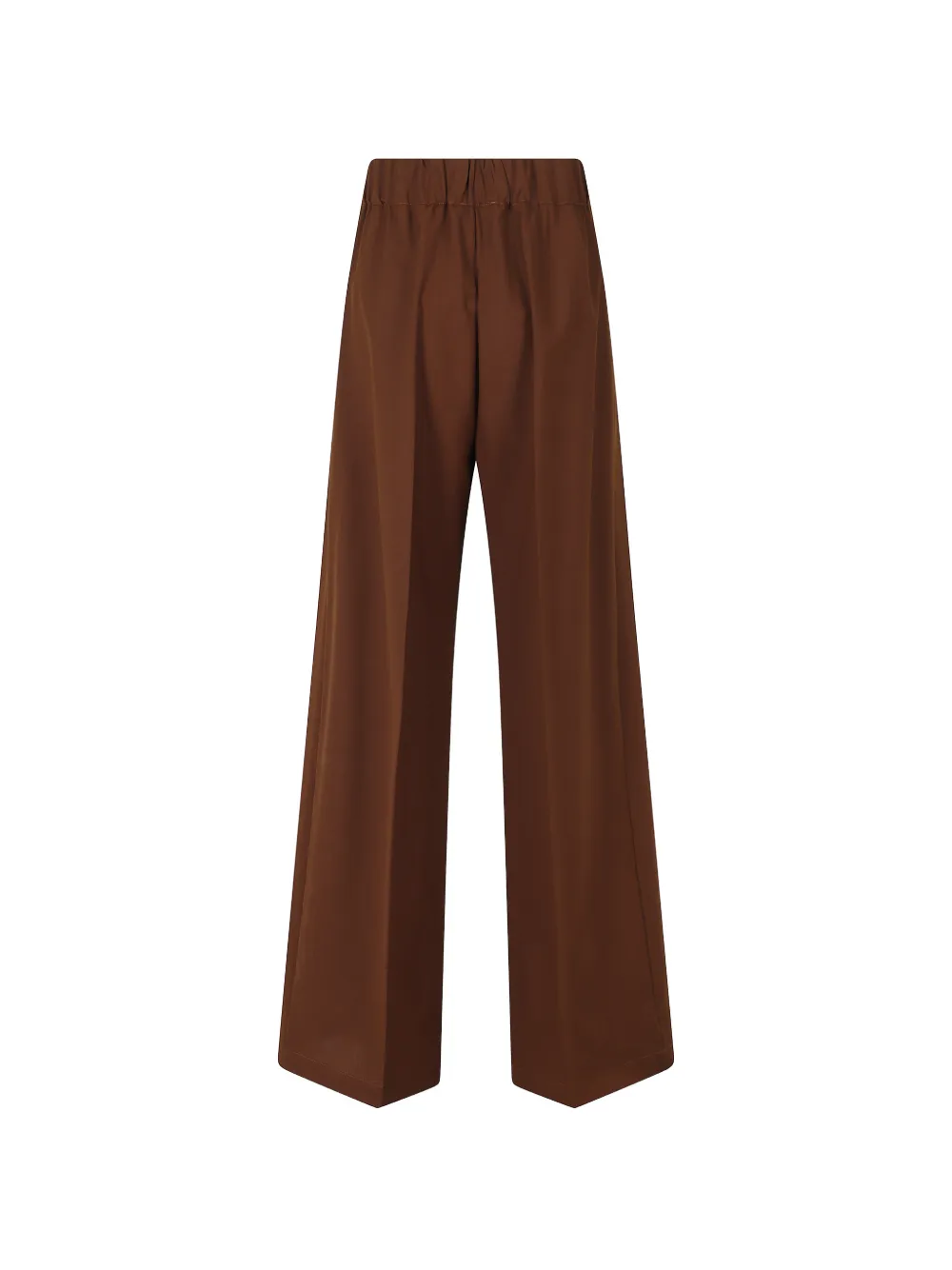 Semicouture Johnny plooibroek met wijde pijpen Bruin