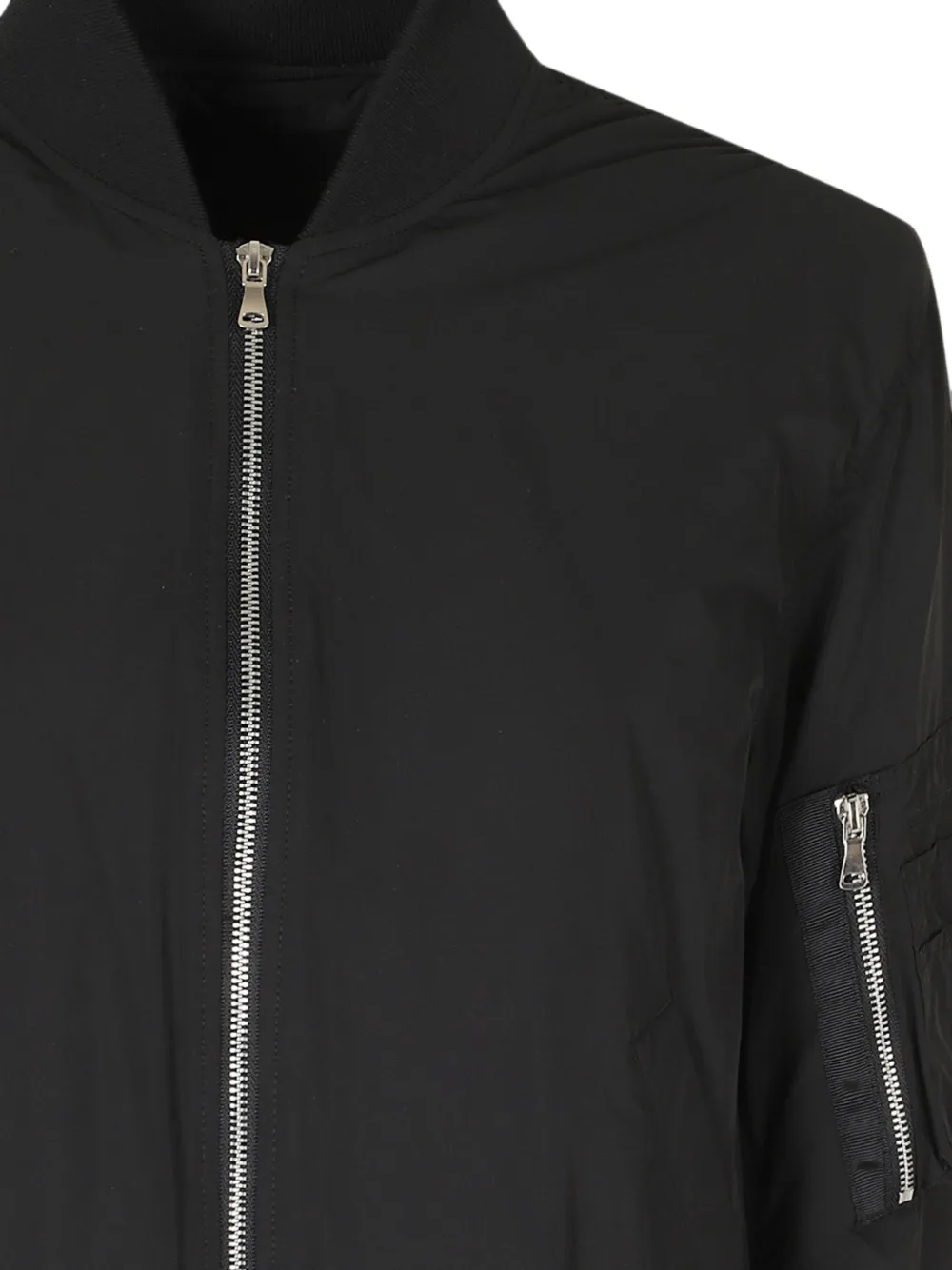 Semicouture Ada bomberjack met rits en plooien Zwart