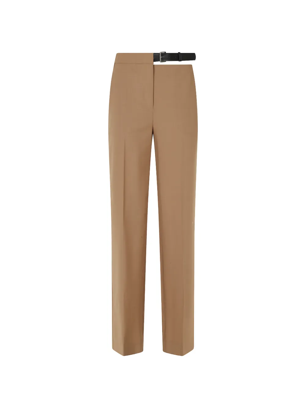 Semicouture Debbie belted straight-leg trousers - Marrone
