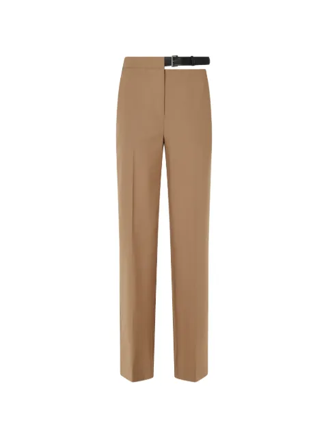 Semicouture pantalones rectos Debbie con cinturón