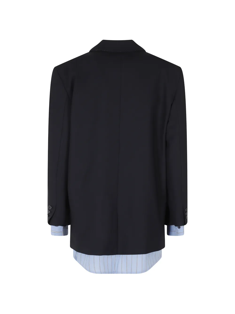 Semicouture Deana gelaagde blazer met enkele rij knopen Zwart