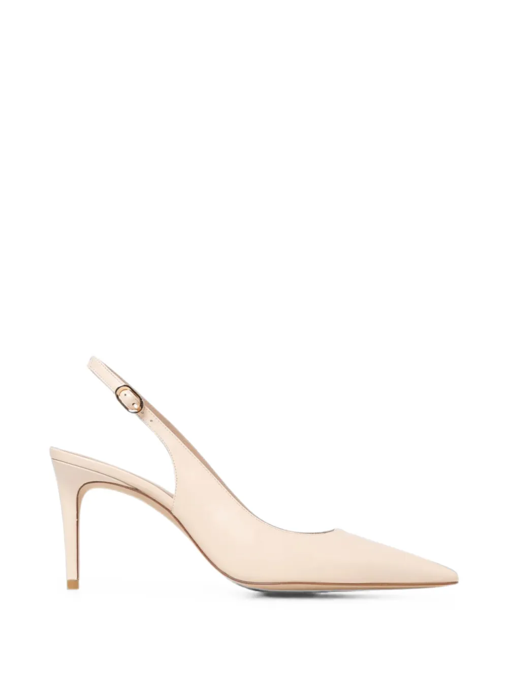 Stuart Weitzman Stuart Power pointed-toe slingback pumps Beige