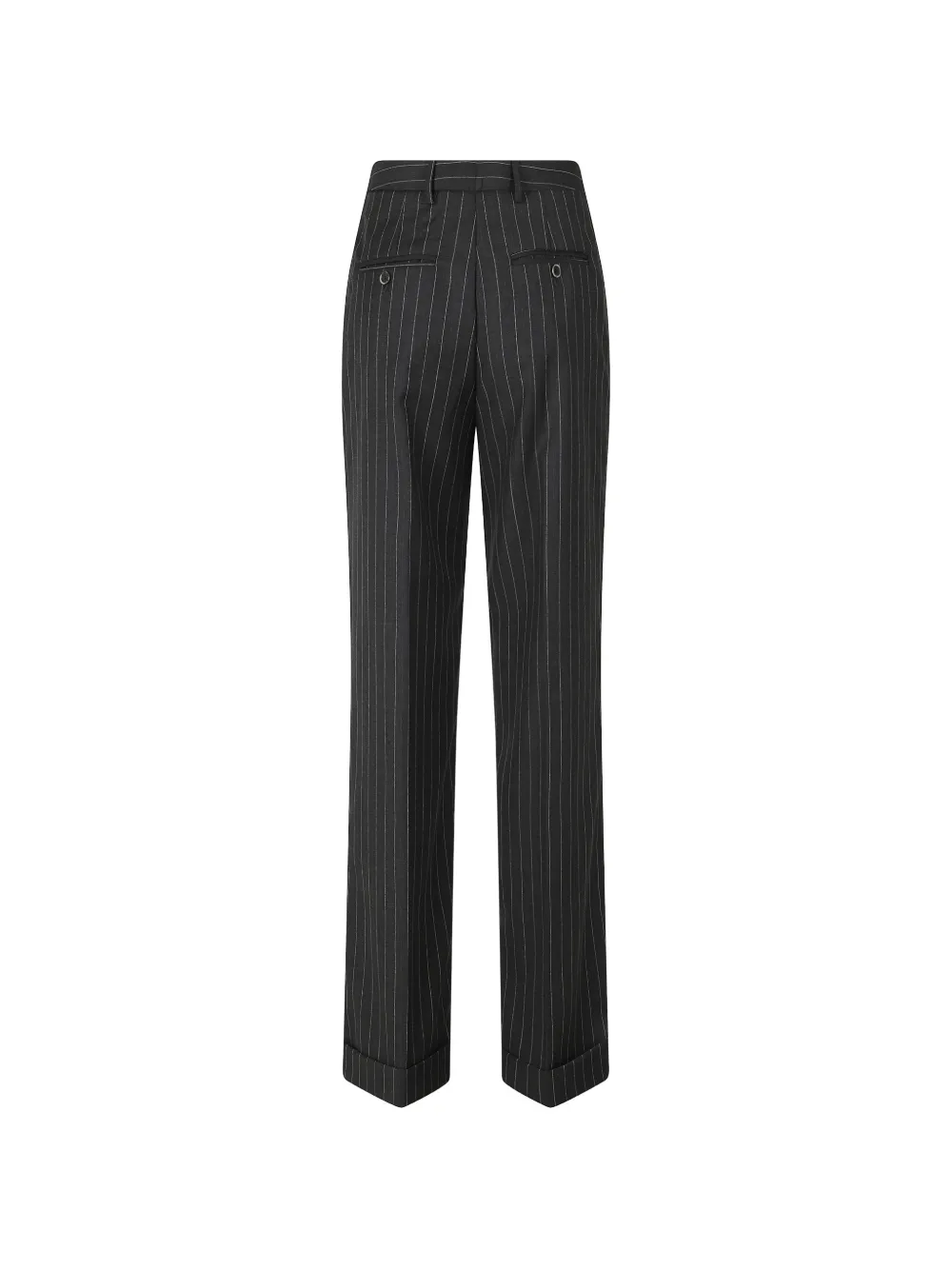 Semicouture Lola omgeslagen broek met krijtstreep Grijs