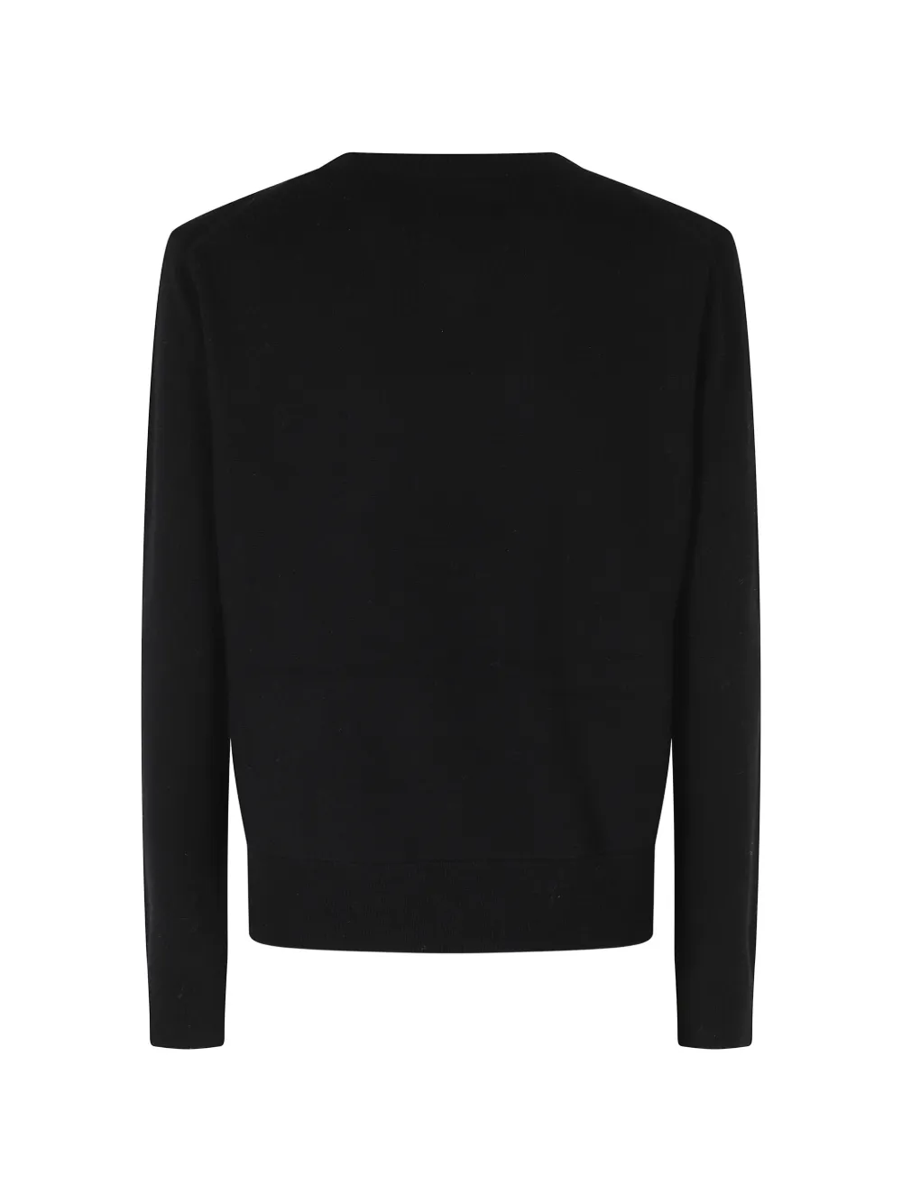 Semicouture Gebreid vest met asymmetrische sluiting Zwart