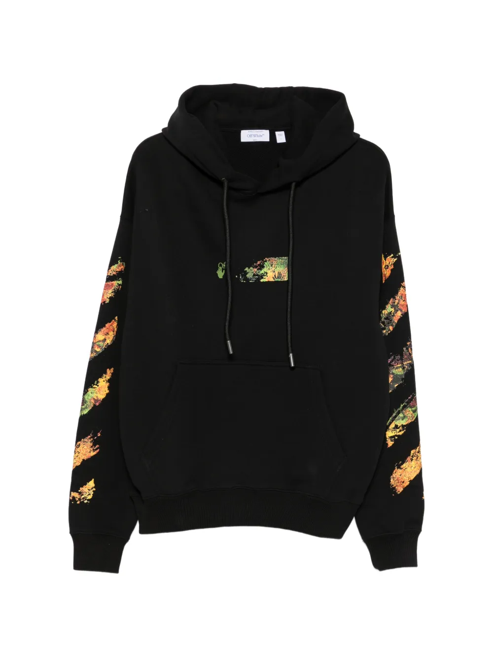Off-White Arrows Diagonals-print hoodie - Black