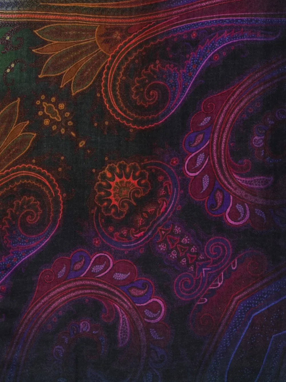 ETRO Sjaal met paisley-print Groen