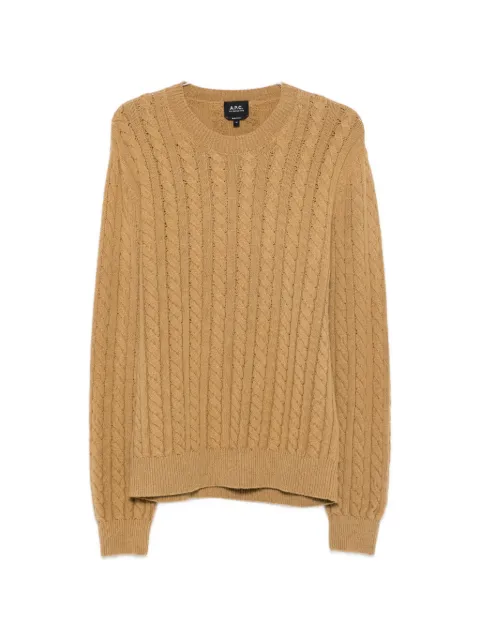 A.P.C. cable-knit wool sweater
