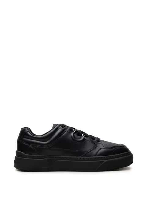 Ferragamo Gancini-detail leather sneakers