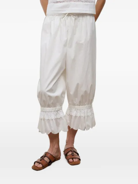 STAUD Renzo ruffled trousers