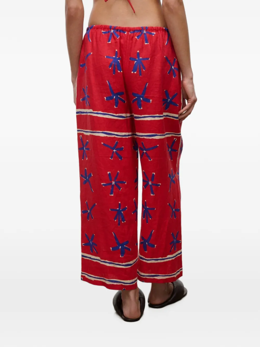 STAUD Mateo cropped broek Rood
