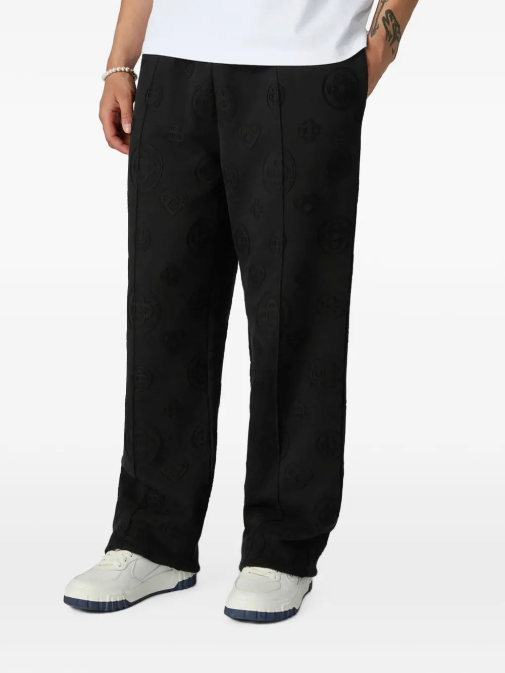 Casablanca Trainingsbroek met monogramprint Zwart