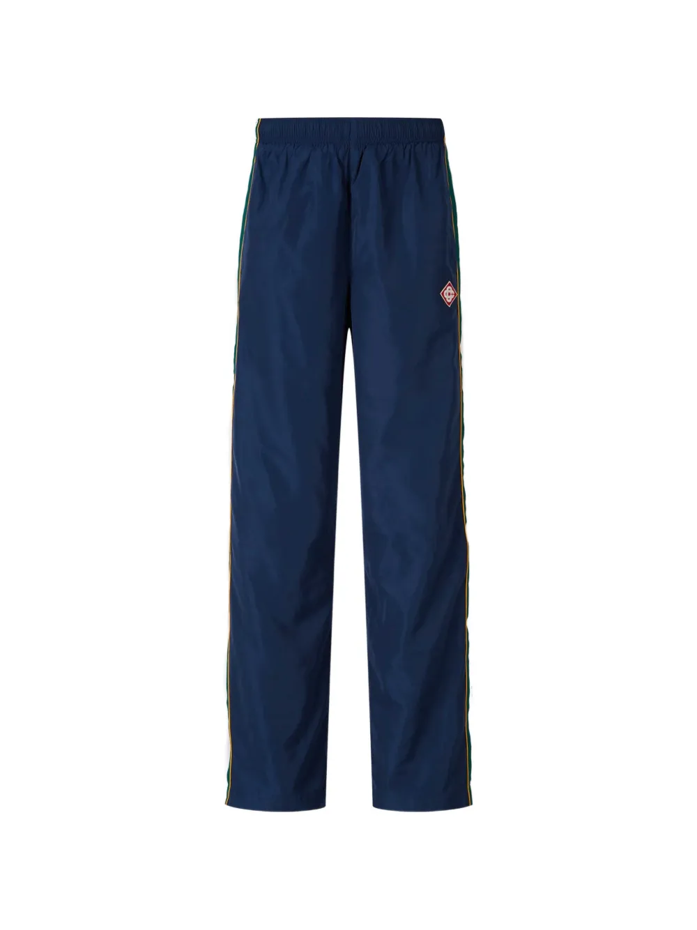 Casablanca side-stripe logo-patch track pants - Blu