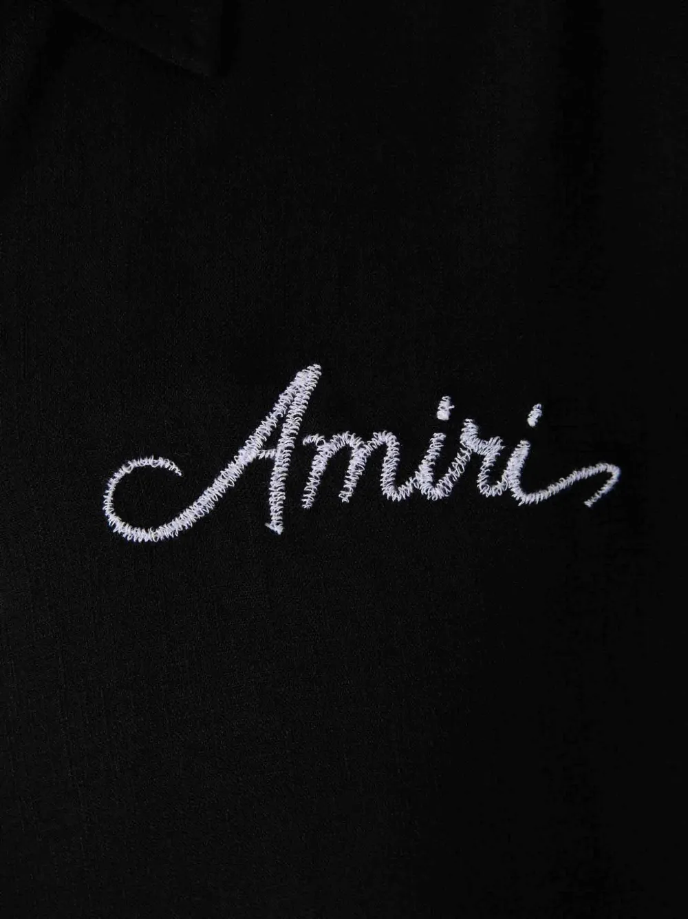AMIRI Overhemd met geborduurd logo en bandana-patch Zwart