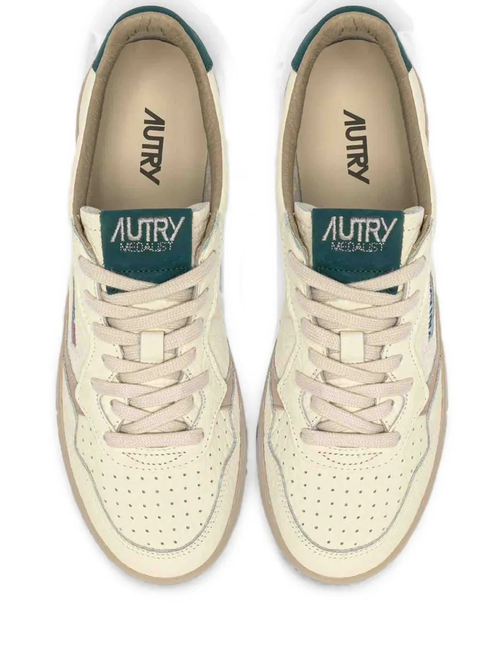 Autry Medalist leather sneakers Beige