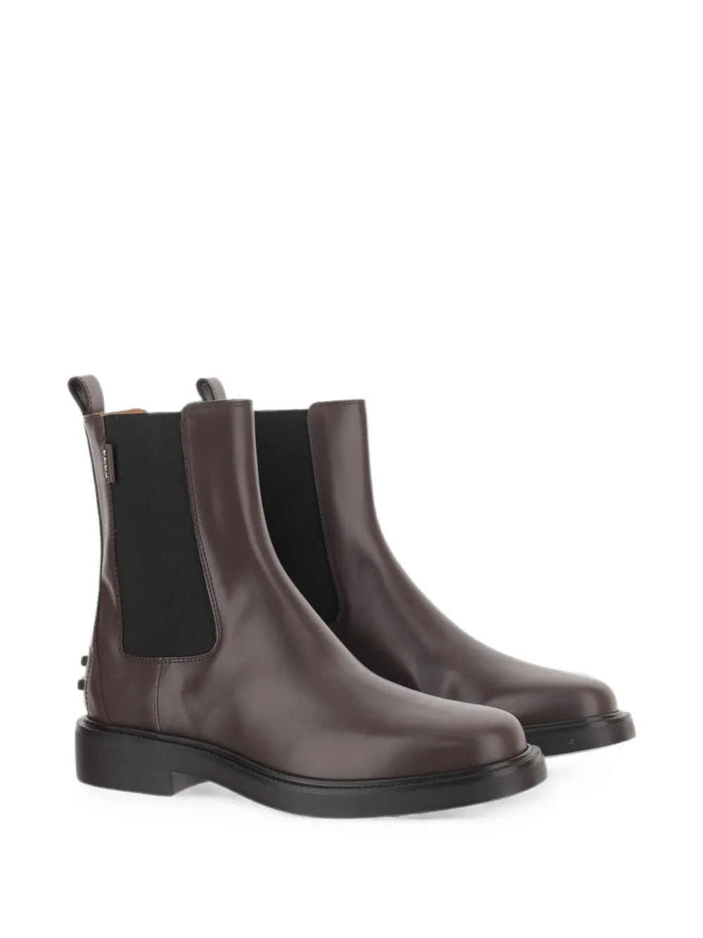 Tod's elasticated leather ankle boots Bruin