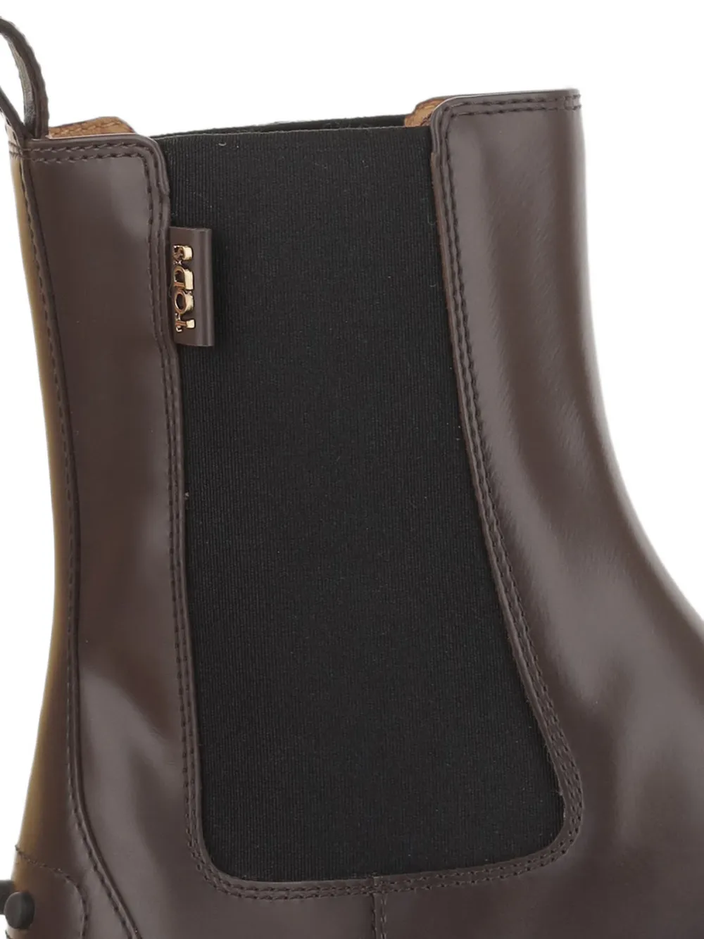 Tod's elasticated leather ankle boots Bruin