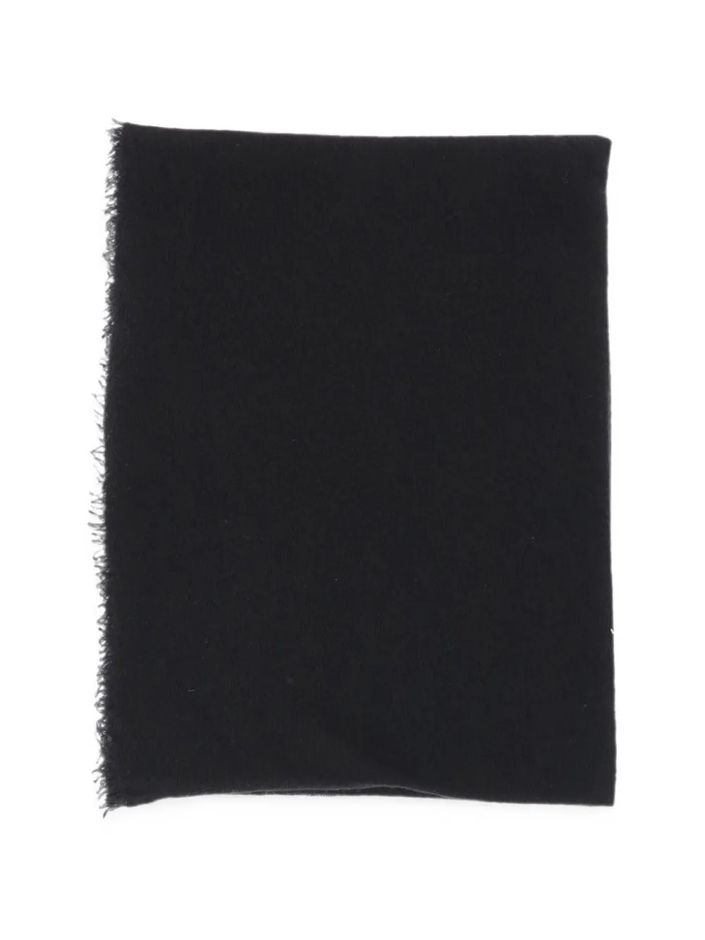Faliero Sarti fringed cashmere scarf - Nero